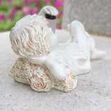 Home Decor Resin Craft With Firefly Jar Garden Statue Children