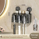 Suction Cup Type Wall-mounted Good-looking Bathroom Toothbrushing Set Family Set