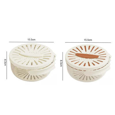 Fruit Drain Basket With Lid Vegetable Washing Bowl Foldable Handle